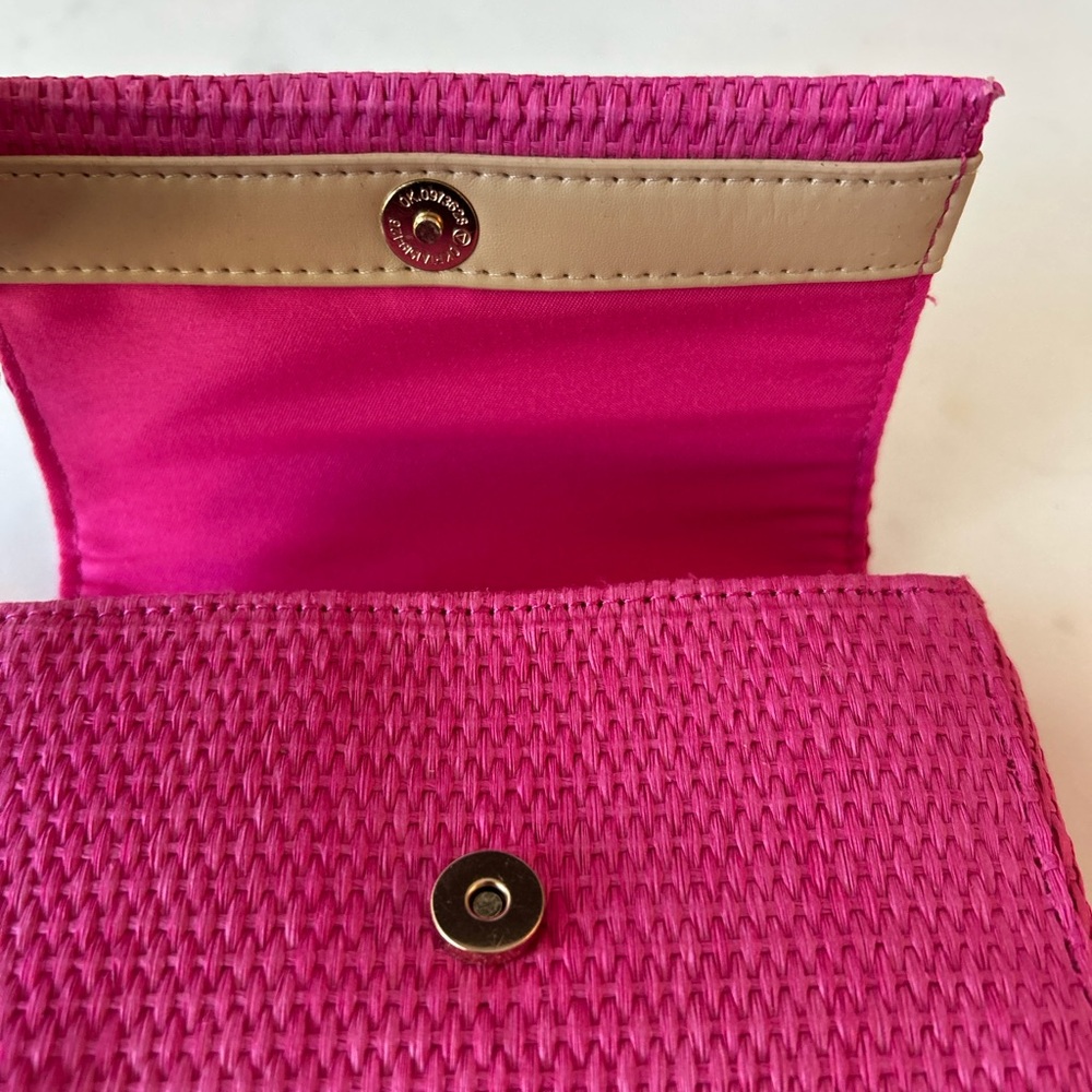 Pink Woven Handbag - Picture 3 of 4